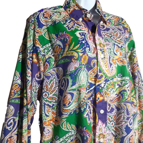 Ralph Lauren Tops - Ralph Lauren Paisley Shirt
